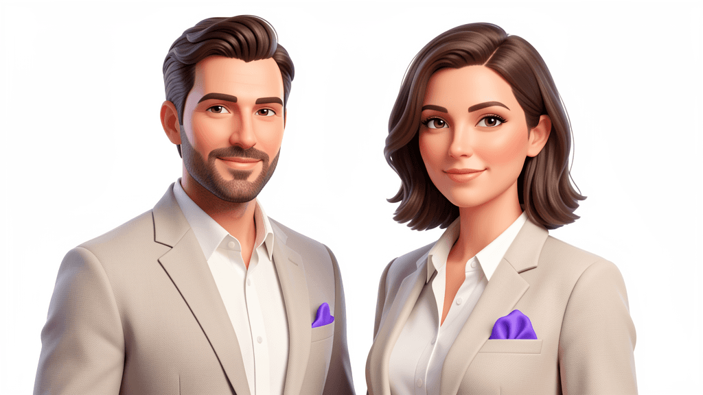 Empleados digitales de FoxLabs — avatares IA profesionales